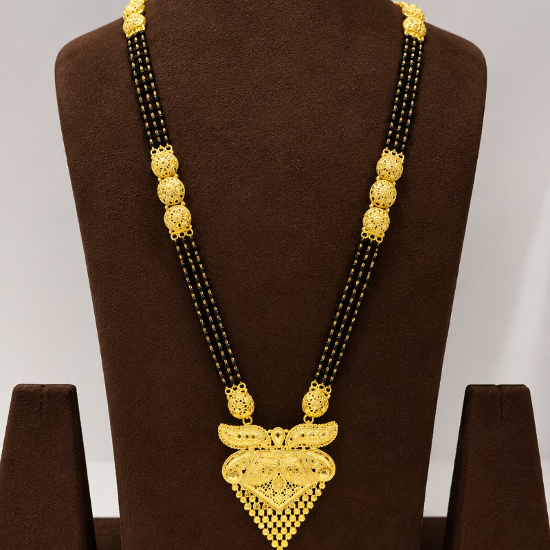 925 SILVER GOLD PLATED MANGALSUTRA