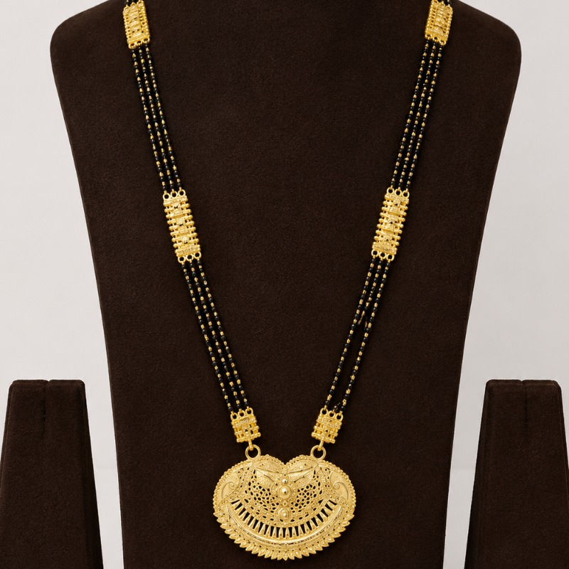 925 SILVER GOLD PLATED MANGALSUTRA