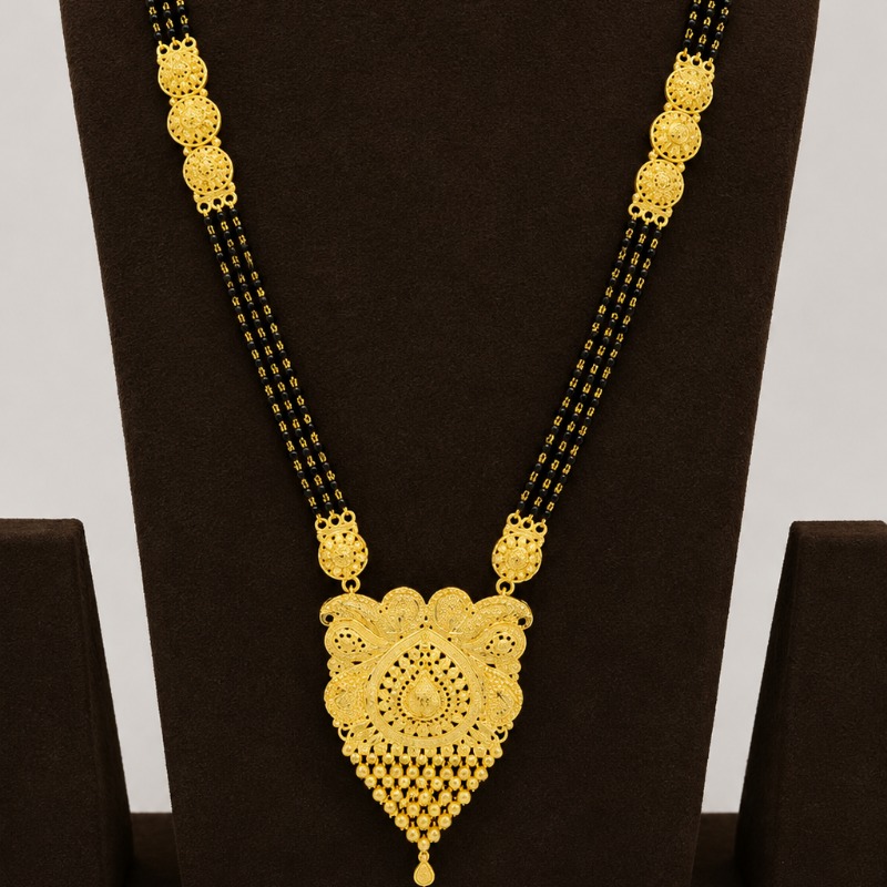 925 SILVER GOLD PLATED MANGALSUTRA