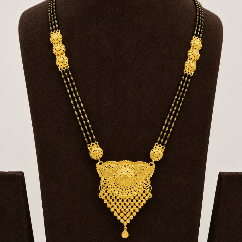 925 SILVER GOLD PLATED MANGALSUTRA