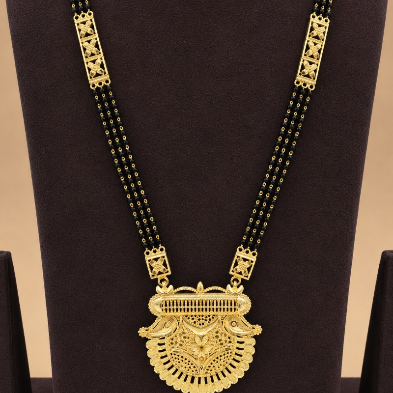 925 SILVER GOLD PLATED MANGALSUTRA