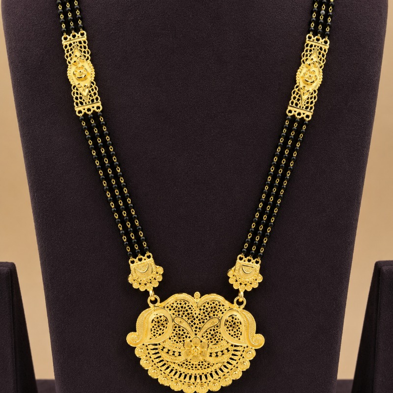 925 SILVER GOLD PLATED MANGALSUTRA